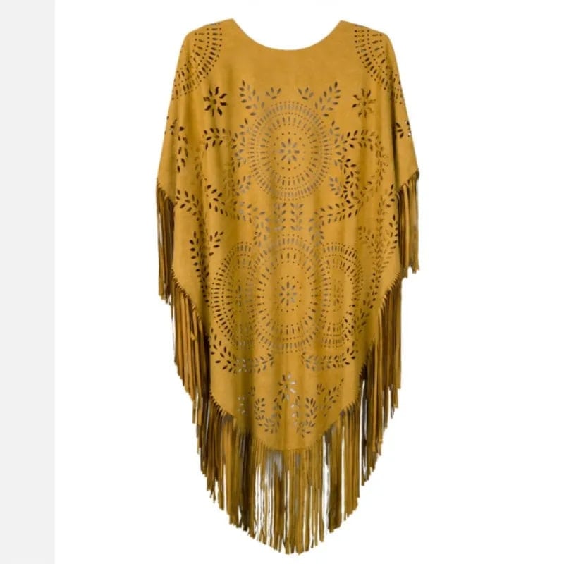 Poncho Fringe Native American 