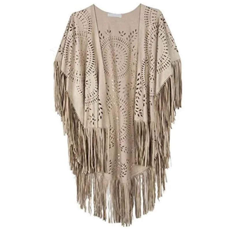 Poncho Fringe Native American 