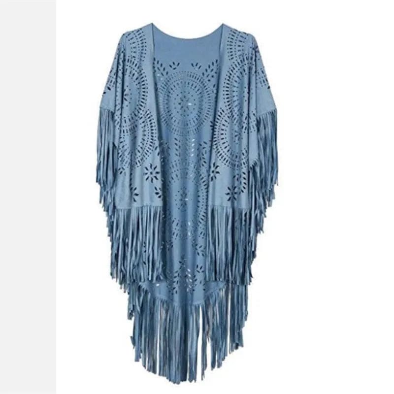 Poncho Fringe Native American 