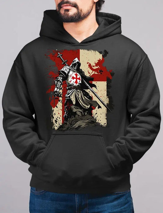 Pullover Hoodie Crusader Templar 