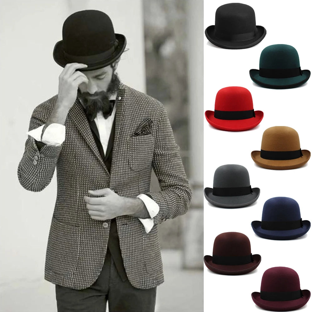 Retro Bowler Hat 