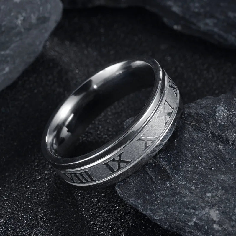 Roman Numerals Rings 