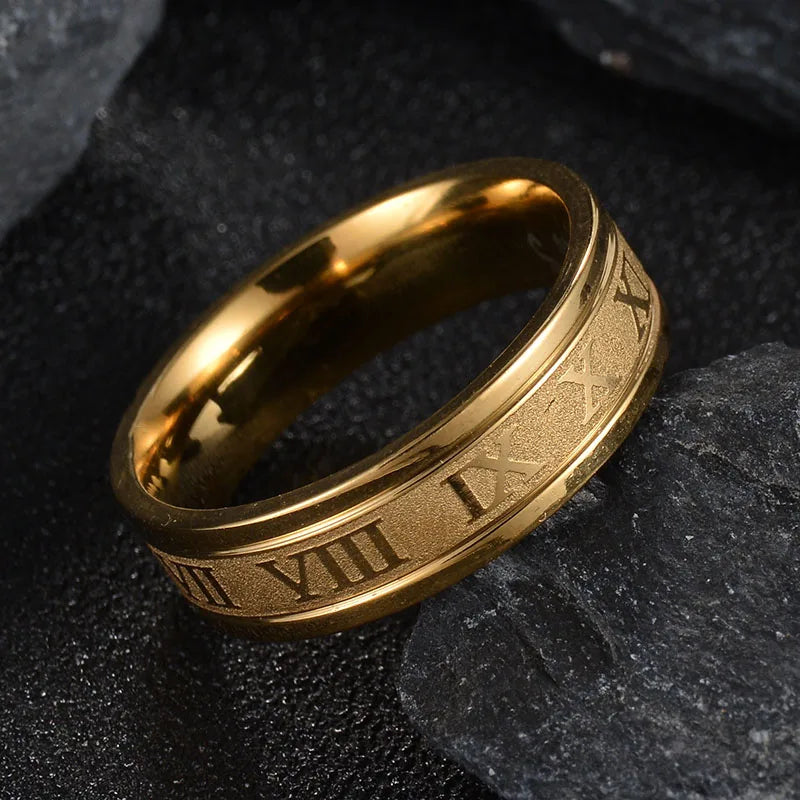 Roman Numerals Rings 