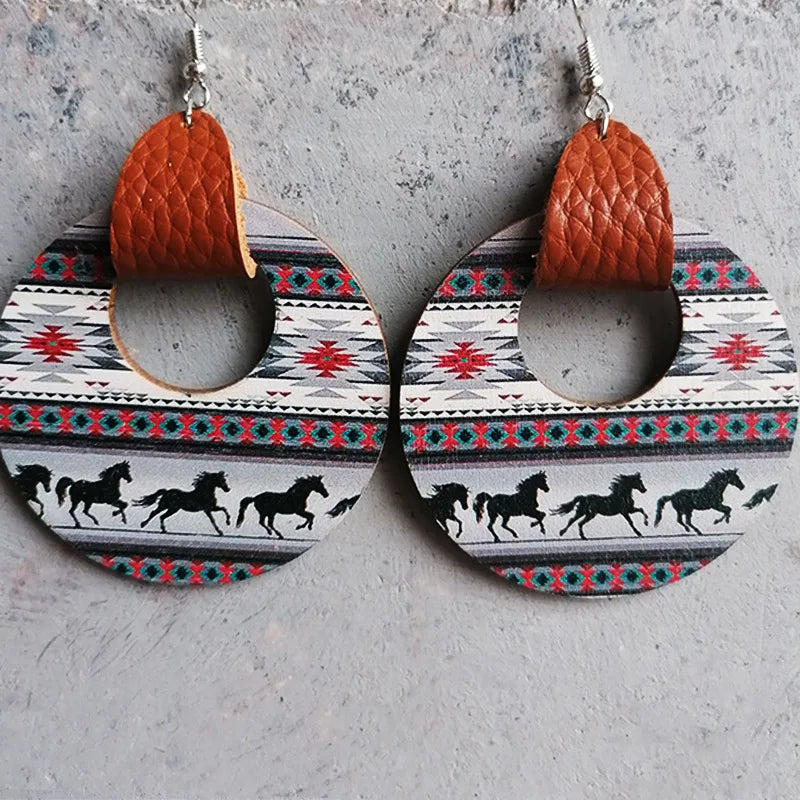 Round Southwest Earrings 