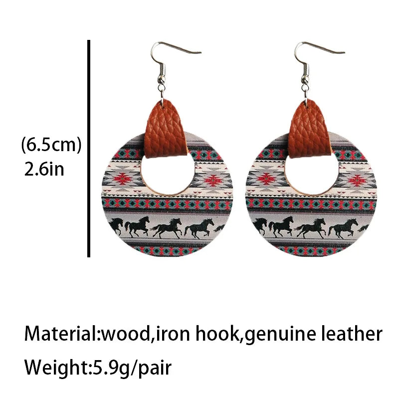 Round Southwest Earrings 