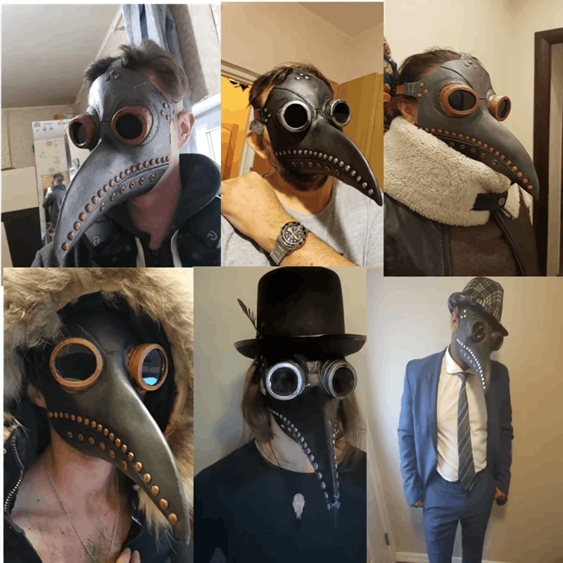 Rubber Plague Doctor Mask