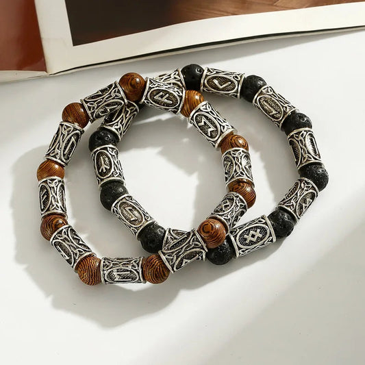 Runes Beads Bangles Bracelets 