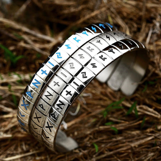 Runes Cuff Bracelet