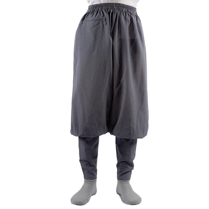 2023 Summer Cotton Cambric Monk Pants Buddhist Zen Lay Trousers Traditional Chinese Bottoms Buddha Shaolin Monk Kung Fu Pants