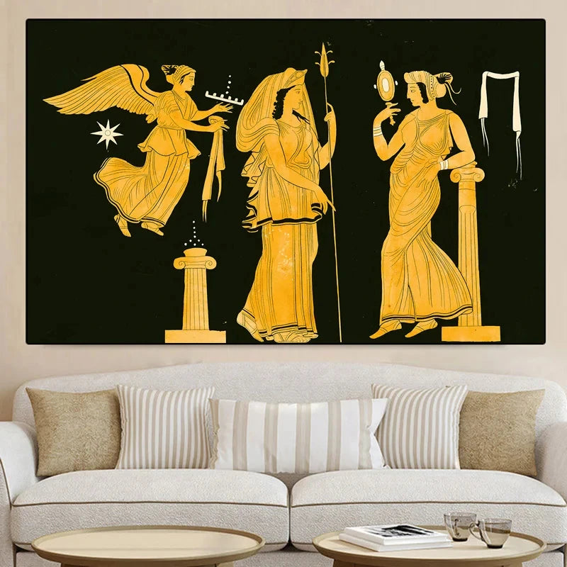 Abstract Ancient Greek Poster