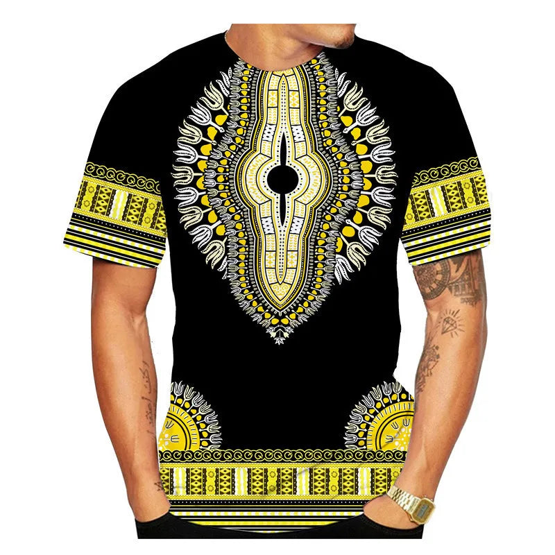 African Ethnic Pattern Men's T-Shirt