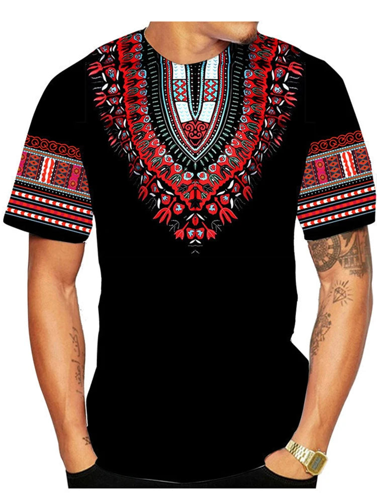 African Ethnic Pattern Men's T-Shirt