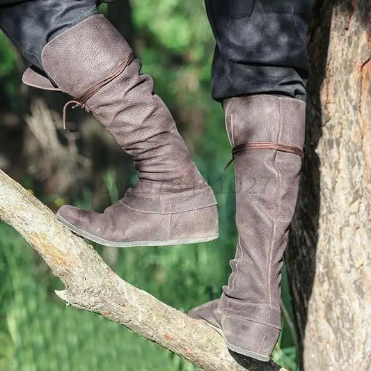 Medieval Boots Faux Leather