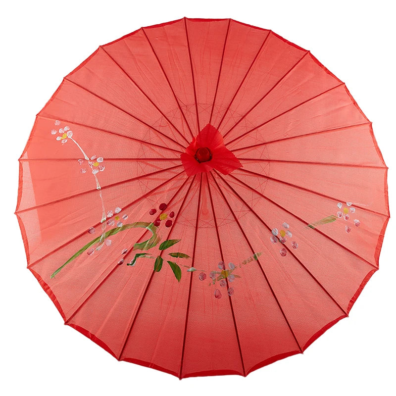 1pcS ilk Cloth Women Umbrella Japanese Cherry Blossoms Ancient Dance Umbrella Decorative Umbrella Chinese Oil Paper Umbrella