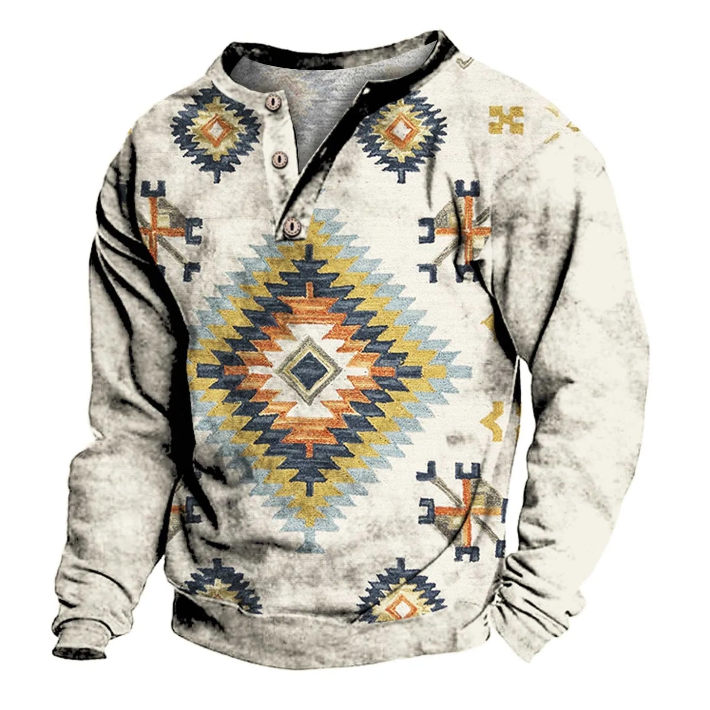 Aztec Long Sleeve Shirt Men