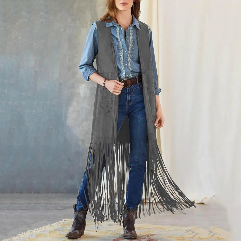 Long Western Fringed Jacket