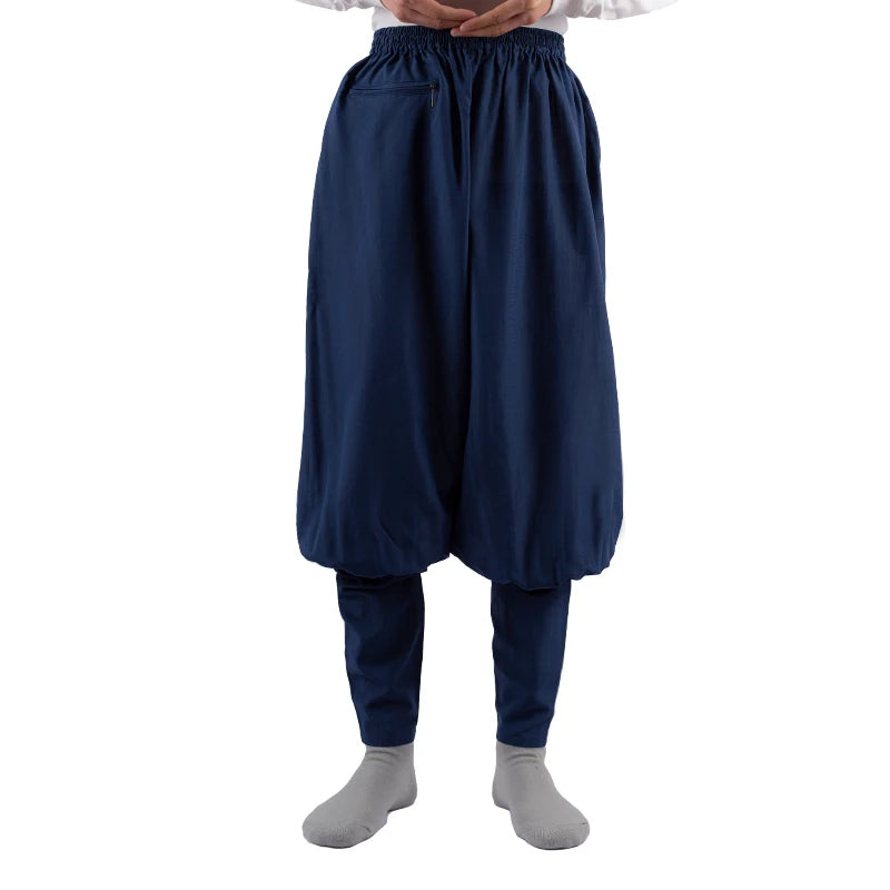 2023 Summer Cotton Cambric Monk Pants Buddhist Zen Lay Trousers Traditional Chinese Bottoms Buddha Shaolin Monk Kung Fu Pants