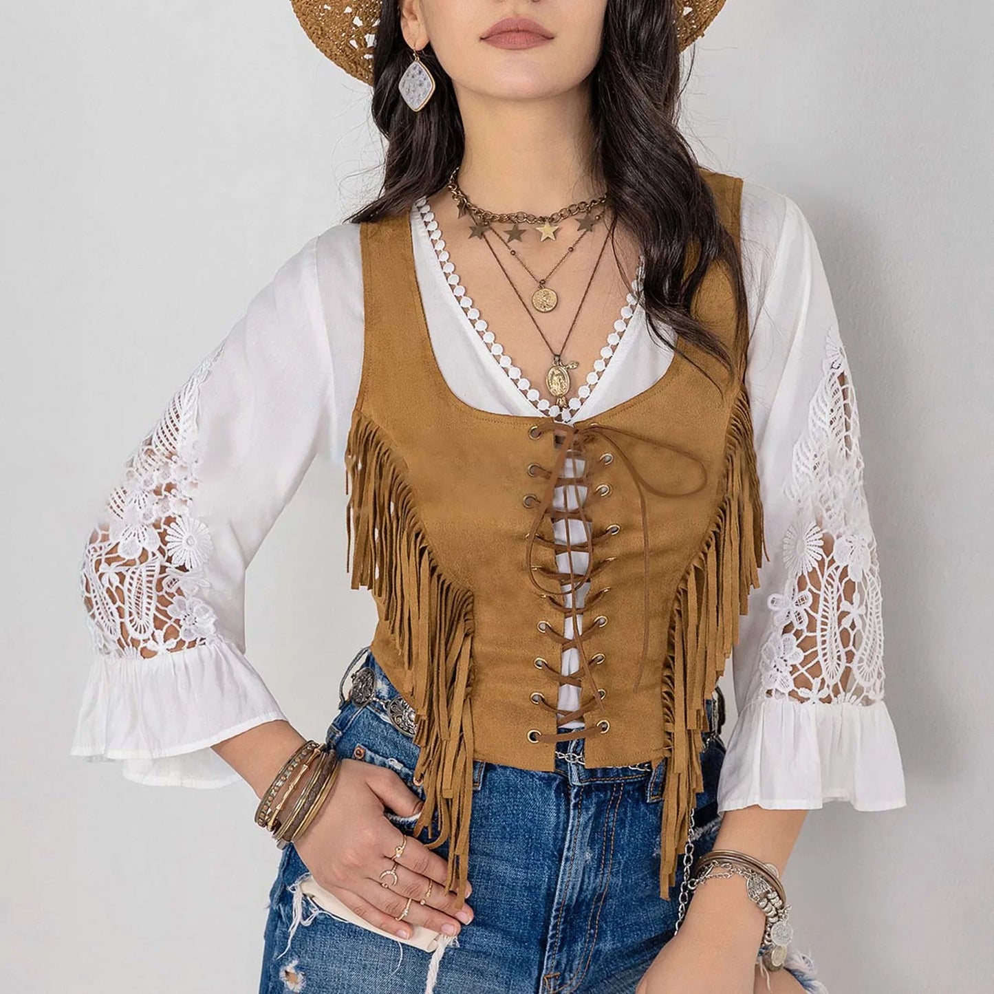 Women's  Western Vest Chic