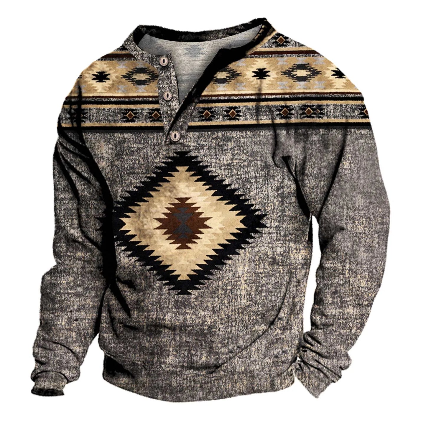 Aztec Long Sleeve Shirt Men