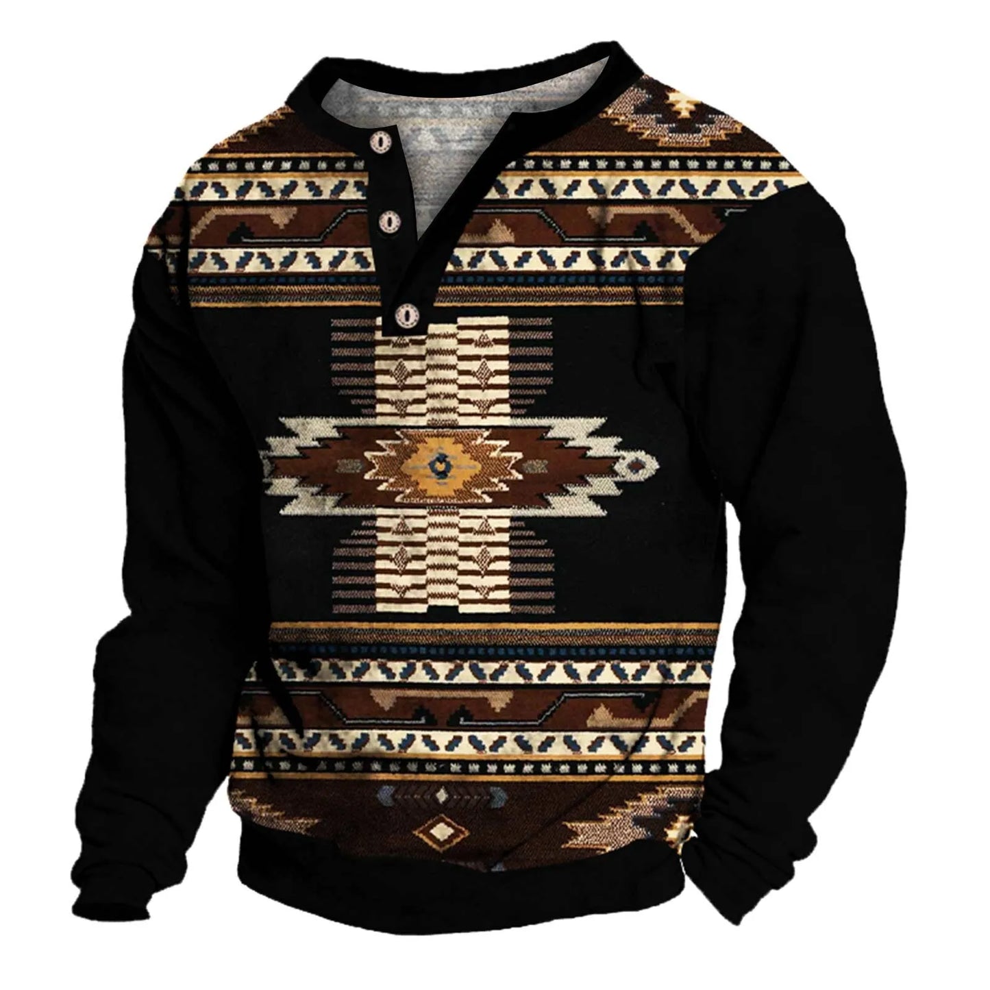 Aztec Long Sleeve Shirt Men