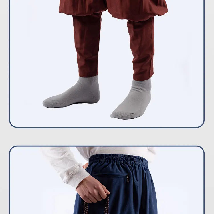 2023 Summer Cotton Cambric Monk Pants Buddhist Zen Lay Trousers Traditional Chinese Bottoms Buddha Shaolin Monk Kung Fu Pants