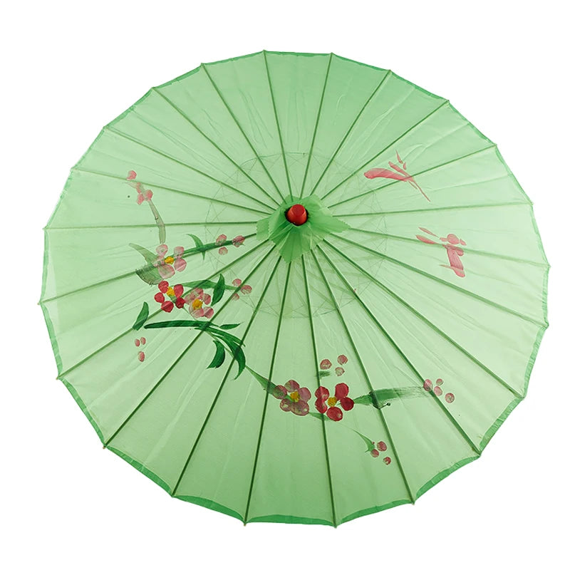 1pcS ilk Cloth Women Umbrella Japanese Cherry Blossoms Ancient Dance Umbrella Decorative Umbrella Chinese Oil Paper Umbrella