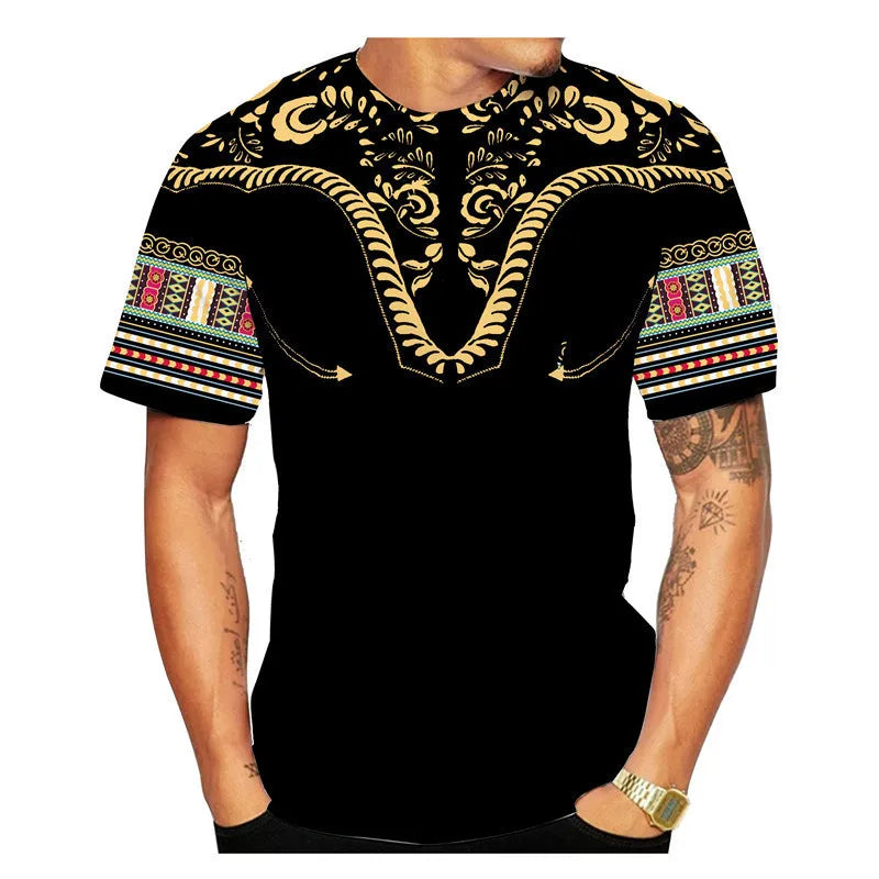 African Ethnic Pattern Men's T-Shirt