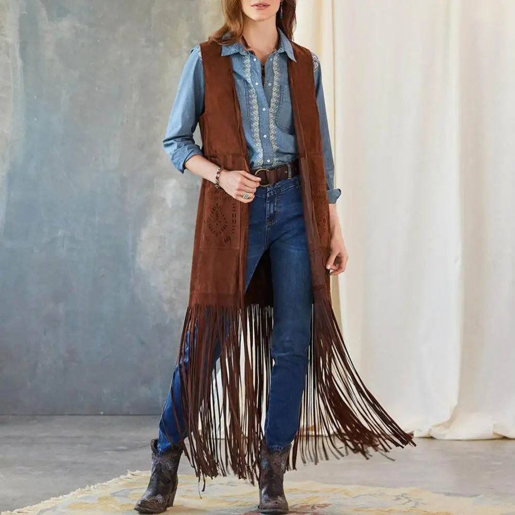 Long Western Fringed Jacket