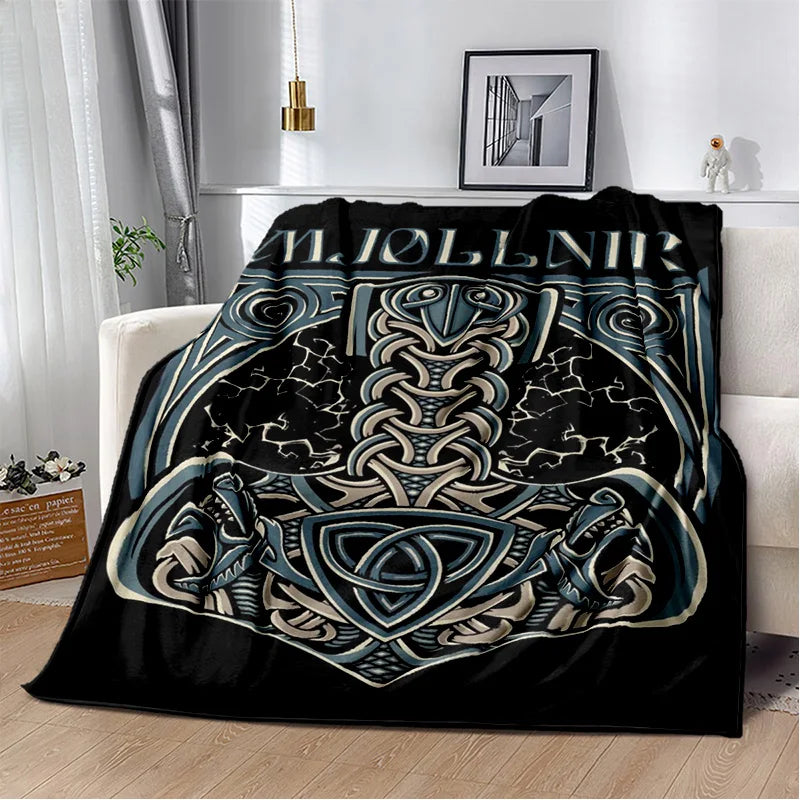 Graphic Viking Blanket