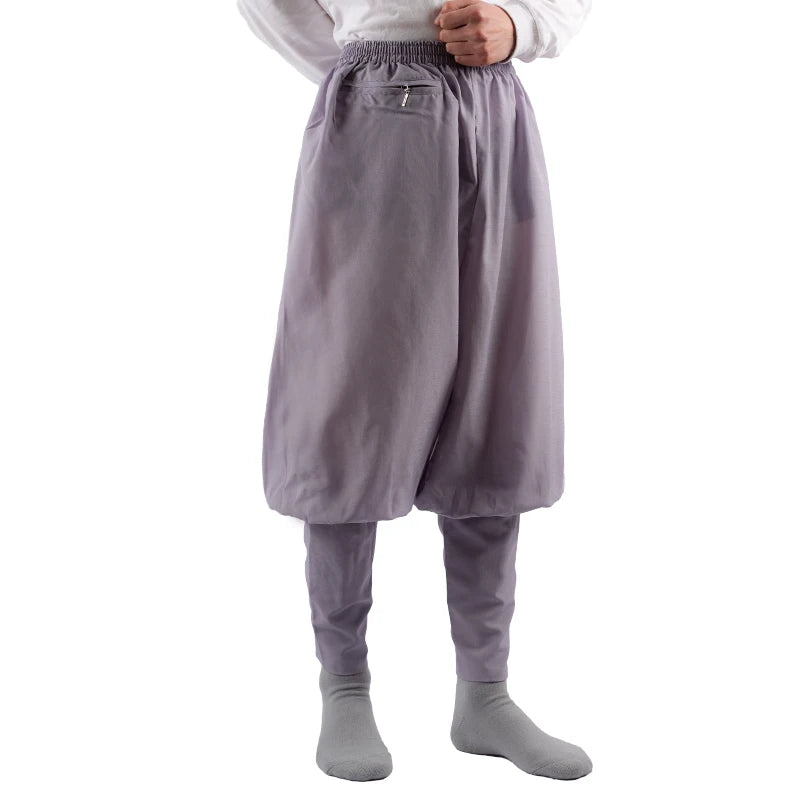 2023 Summer Cotton Cambric Monk Pants Buddhist Zen Lay Trousers Traditional Chinese Bottoms Buddha Shaolin Monk Kung Fu Pants