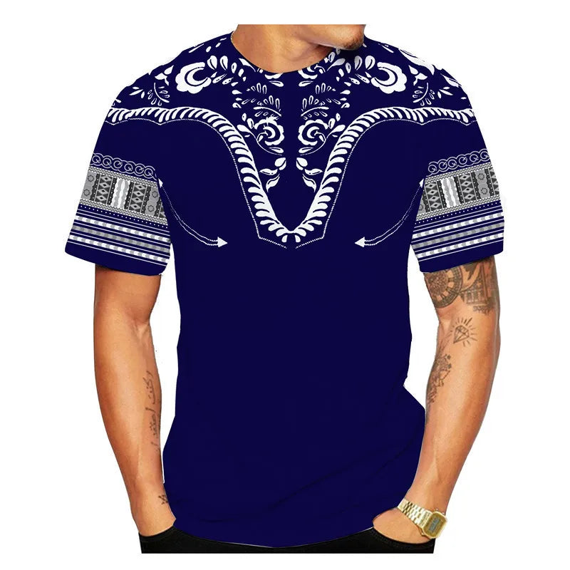 African Ethnic Pattern Men's T-Shirt