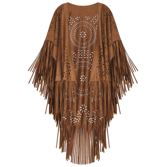 Poncho Fringe Native American