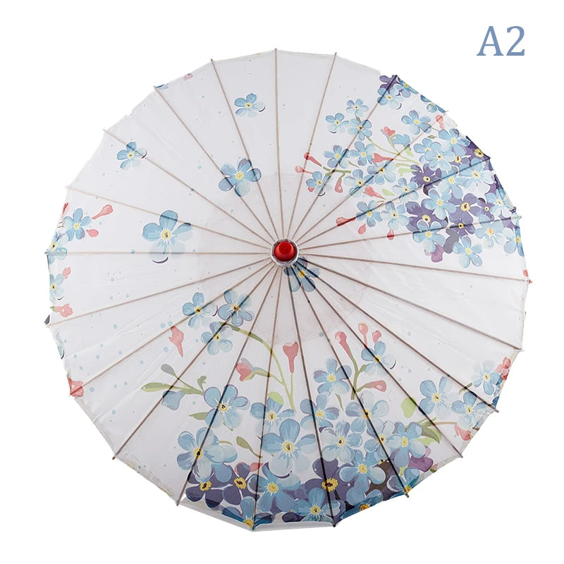 1pcS ilk Cloth Women Umbrella Japanese Cherry Blossoms Ancient Dance Umbrella Decorative Umbrella Chinese Oil Paper Umbrella