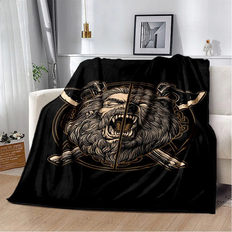 Graphic Viking Blanket