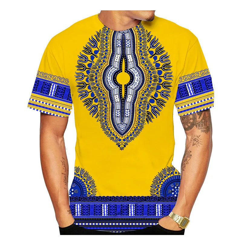 African Ethnic Pattern Men's T-Shirt