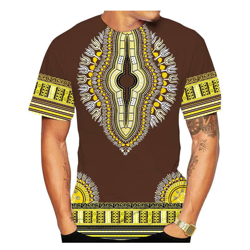 African Ethnic Pattern Men's T-Shirt