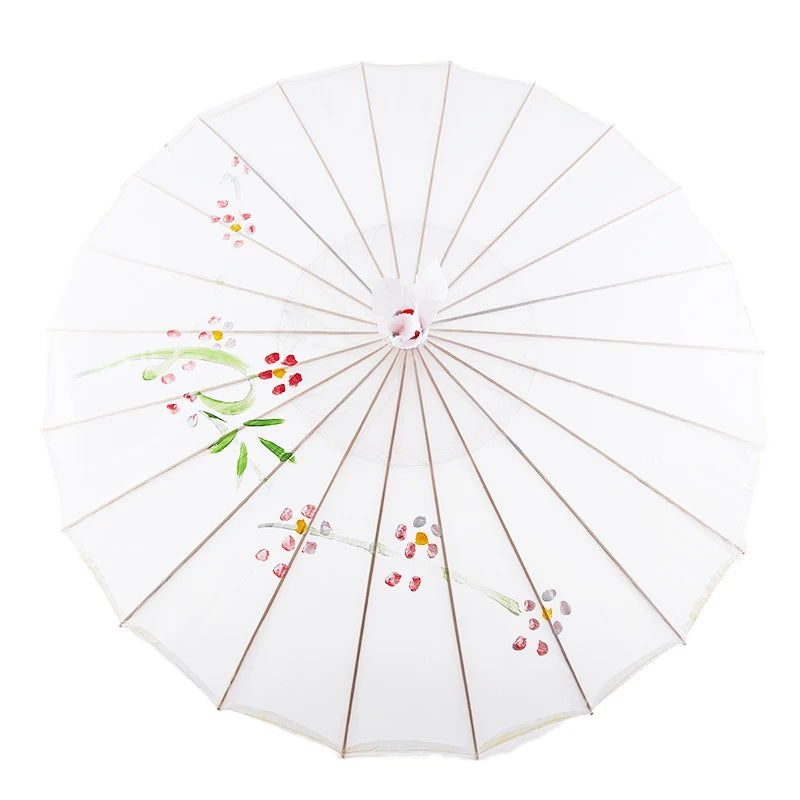 1pcS ilk Cloth Women Umbrella Japanese Cherry Blossoms Ancient Dance Umbrella Decorative Umbrella Chinese Oil Paper Umbrella