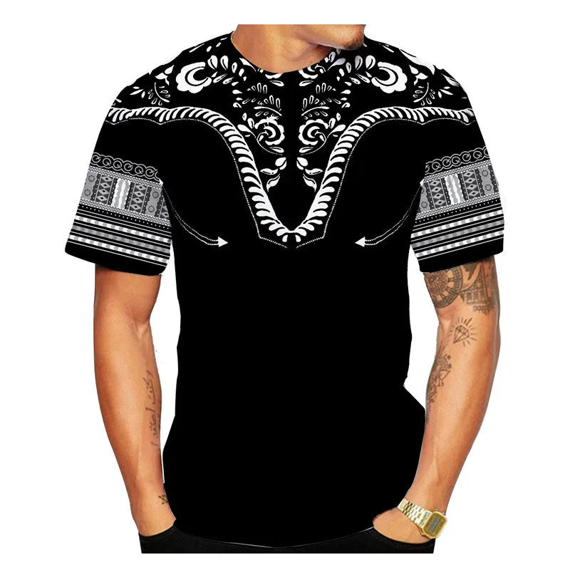 African Ethnic Pattern Men's T-Shirt