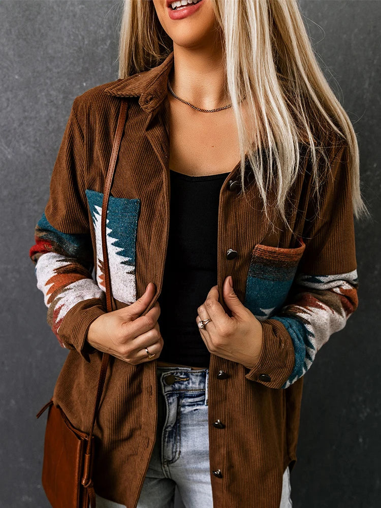 Khaki Aztec Jacket