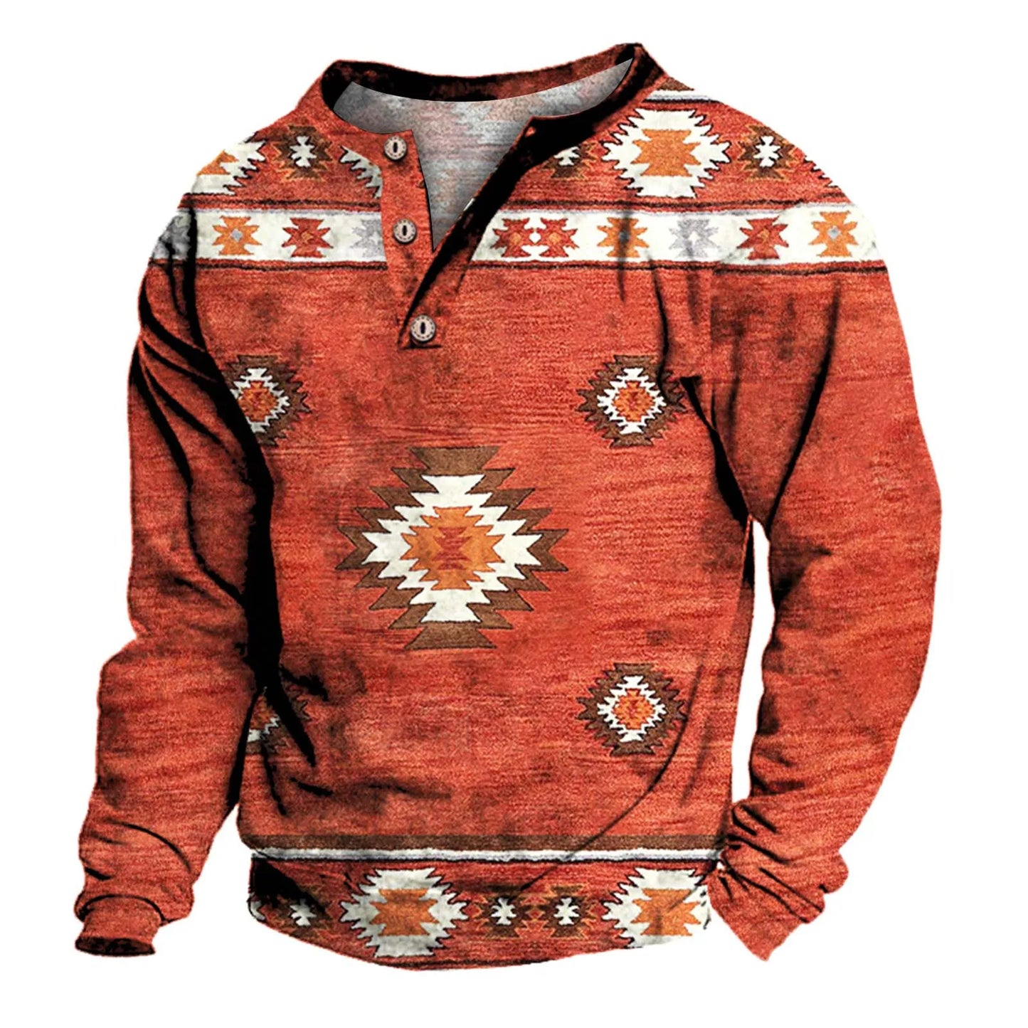 Aztec Long Sleeve Shirt Men