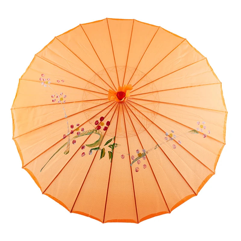 1pcS ilk Cloth Women Umbrella Japanese Cherry Blossoms Ancient Dance Umbrella Decorative Umbrella Chinese Oil Paper Umbrella