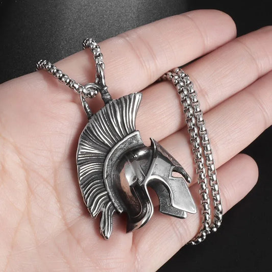 Spartan Helmet Necklace