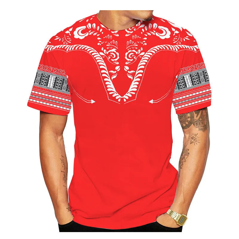 African Ethnic Pattern Men's T-Shirt