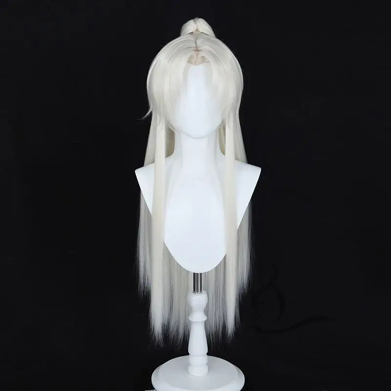 【 A 1 】 Chinese Hanfu Tiger Mouth Clip Youth Men's Cosplay Ancient Style Guy Beauty Sharp Center Split Cos Wig