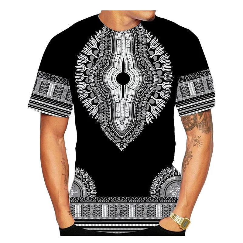 African Ethnic Pattern Men's T-Shirt