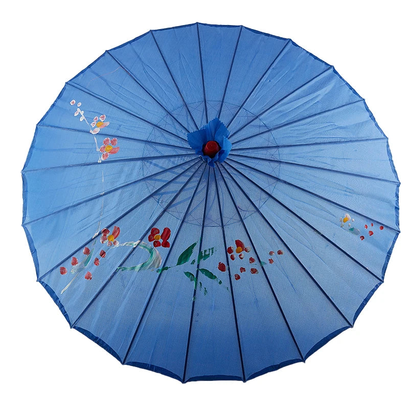 1pcS ilk Cloth Women Umbrella Japanese Cherry Blossoms Ancient Dance Umbrella Decorative Umbrella Chinese Oil Paper Umbrella