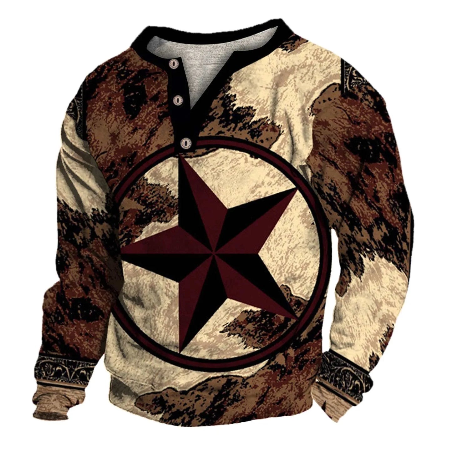 Aztec Long Sleeve Shirt Men