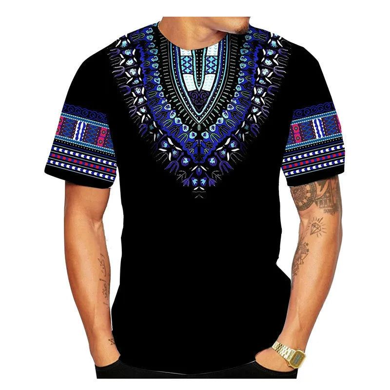 African Ethnic Pattern Men's T-Shirt