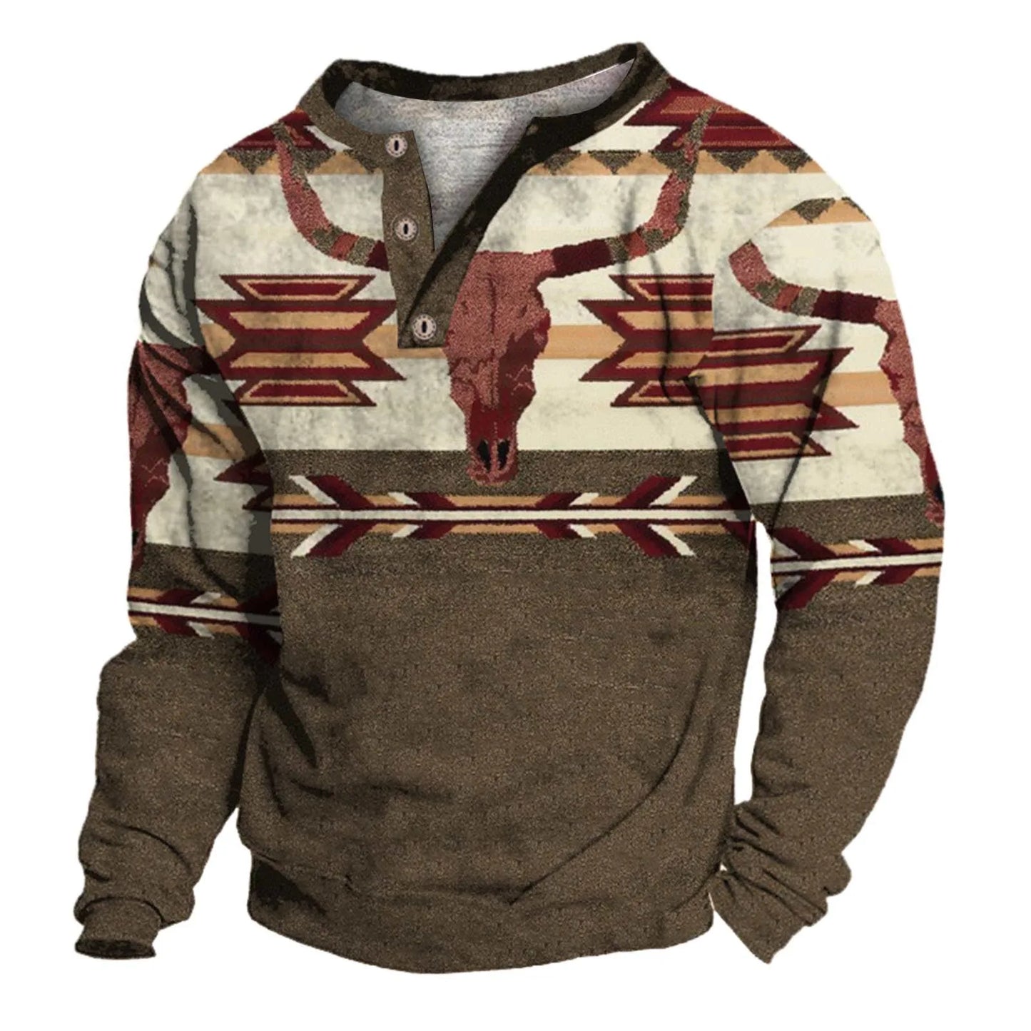 Aztec Long Sleeve Shirt Men