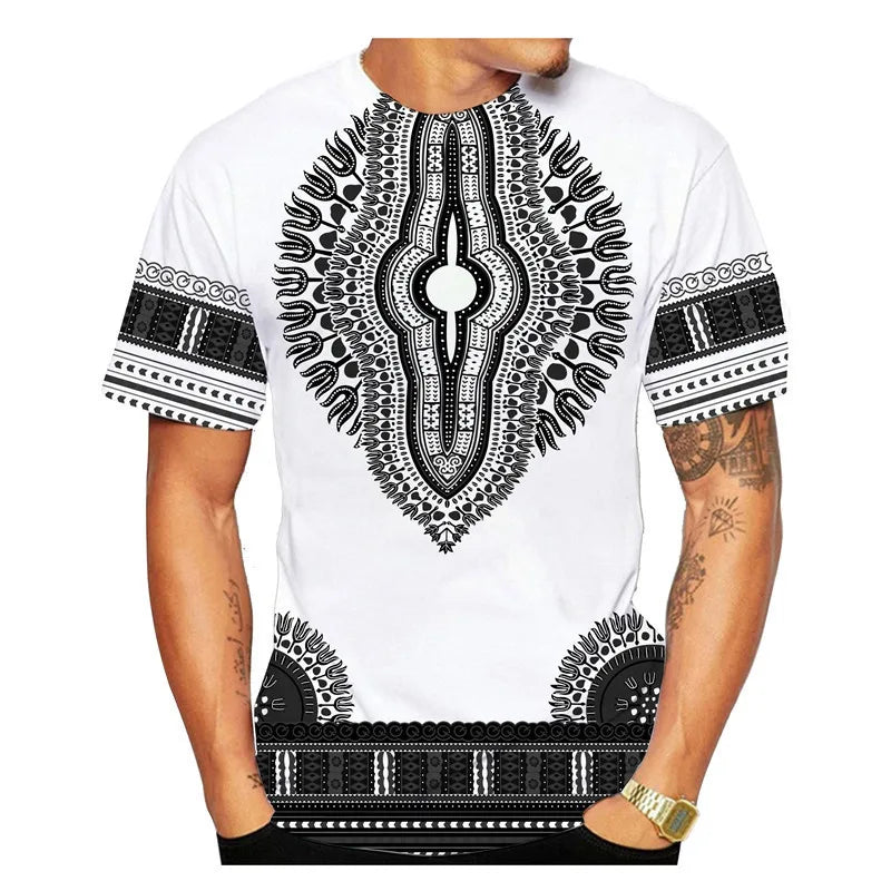 African Ethnic Pattern Men's T-Shirt